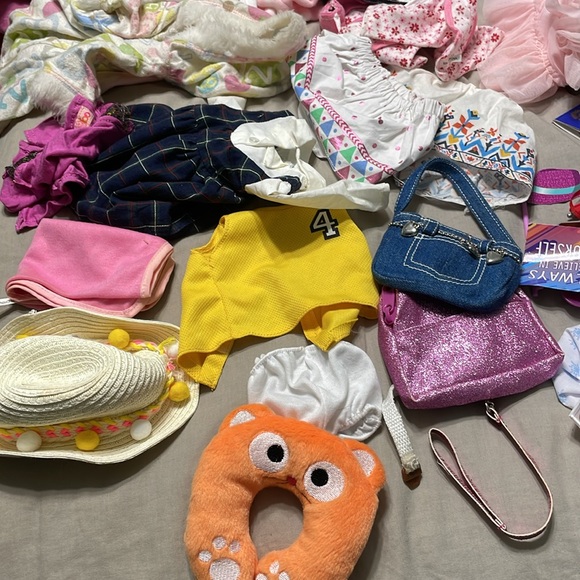 American Girl doll bed and desk set with accessories and clothes - Picture 14 of 16